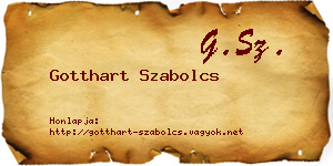 Gotthart Szabolcs névjegykártya